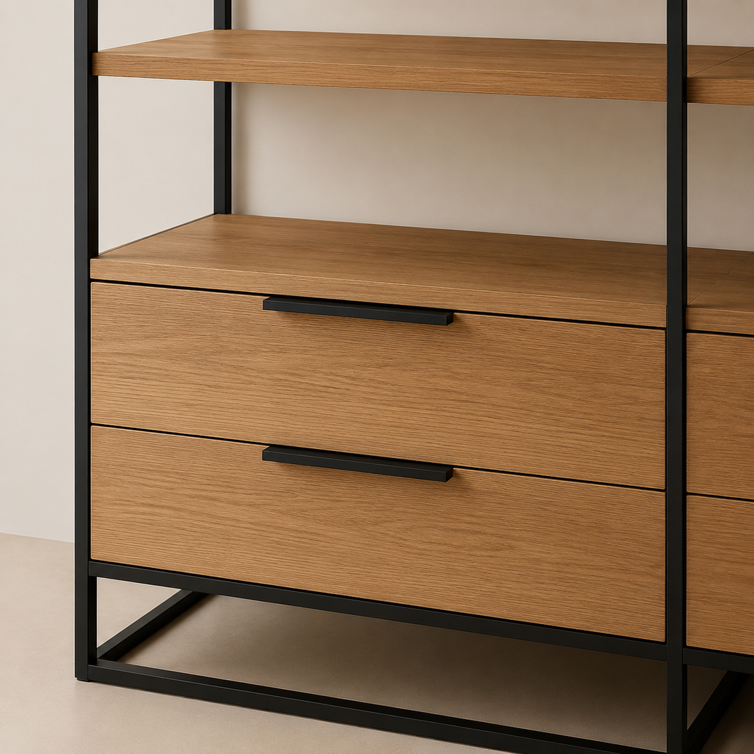 Modern Open New York Cabinet - craftsmanship detail