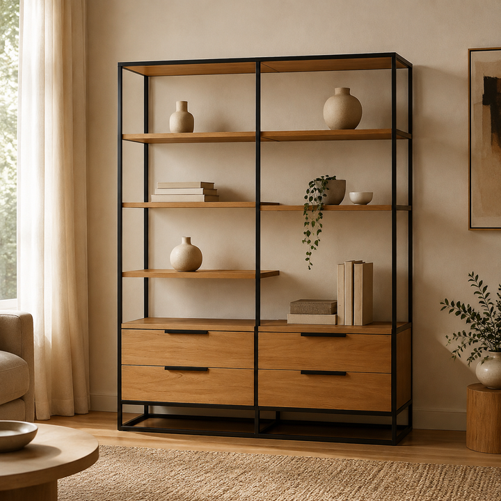 Modern Open New York Cabinet - luxury lifestyle