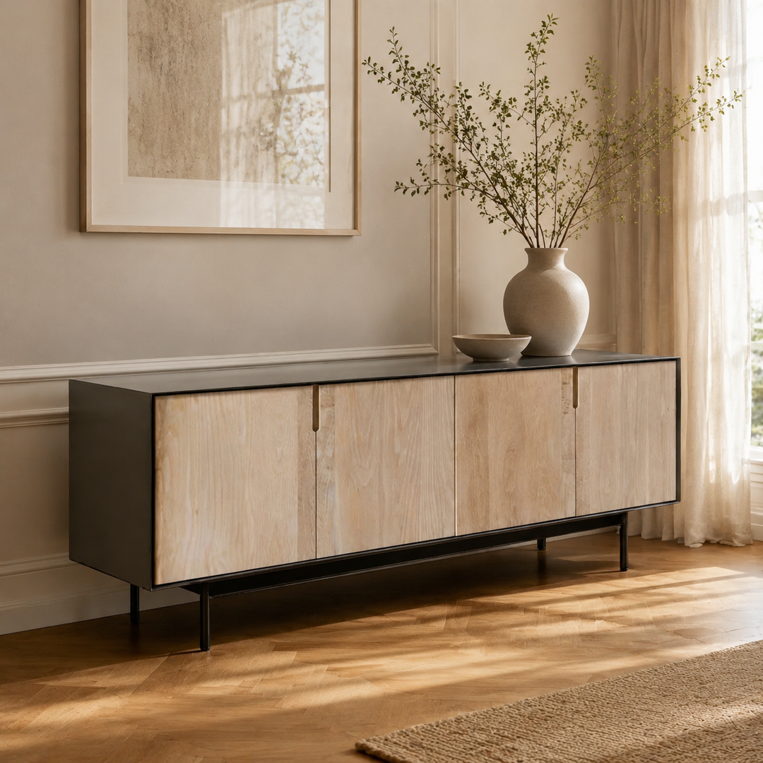 New Castle Mdf &amp; Oak server — luxury lifestyle