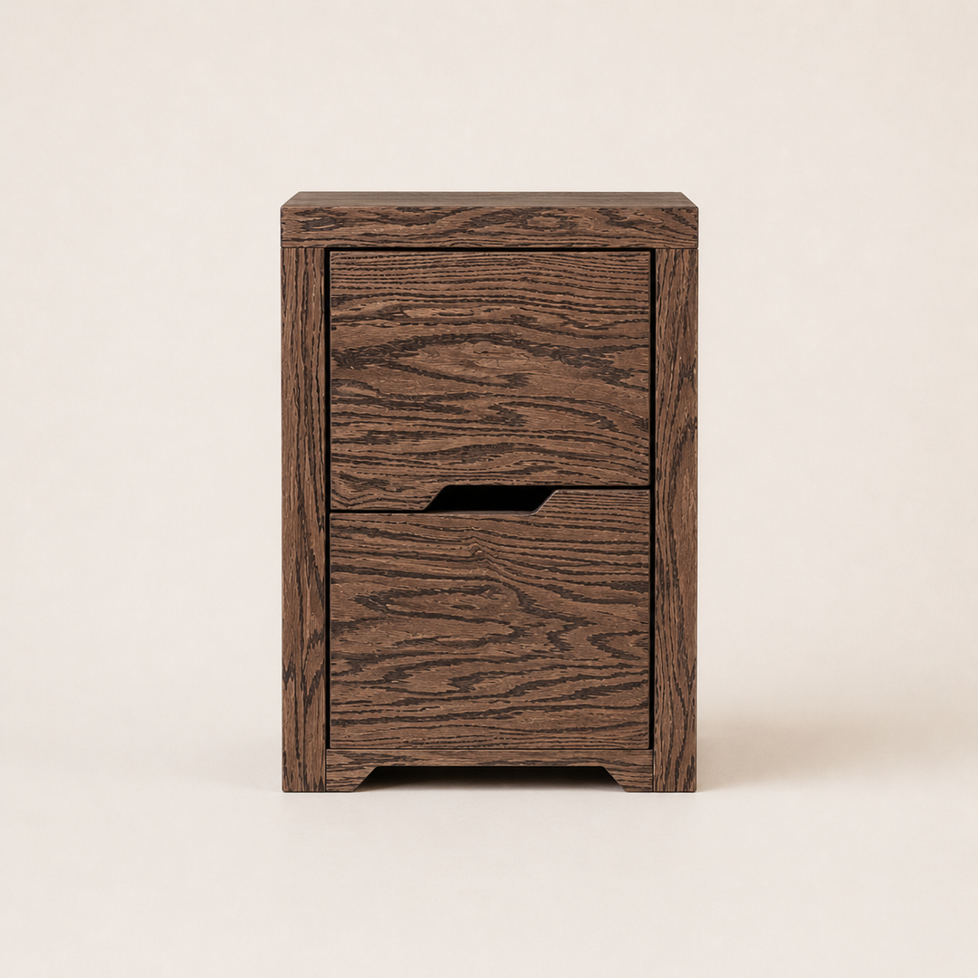 New York Red Oak Pedestal — side profile
