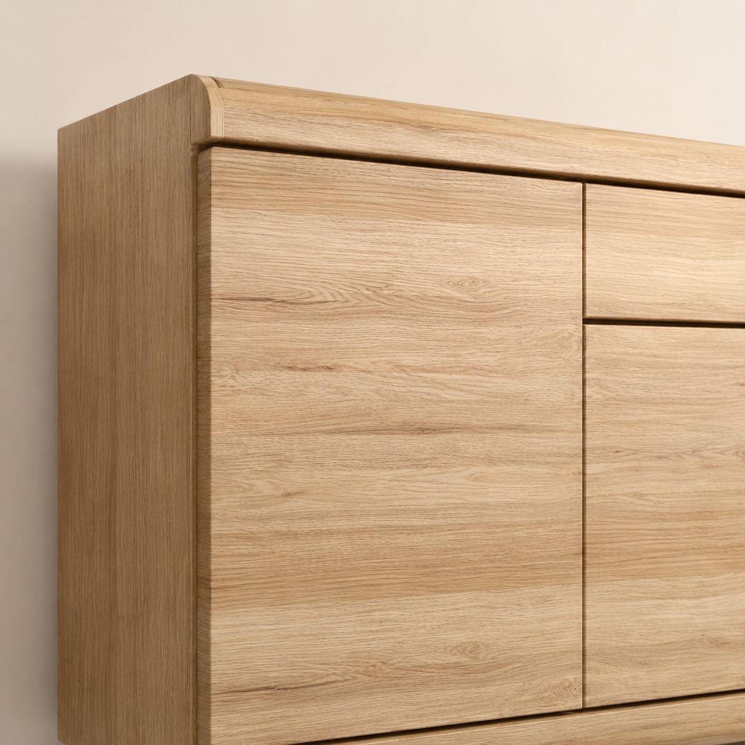 Oakley Oak Server — craftsmanship detail