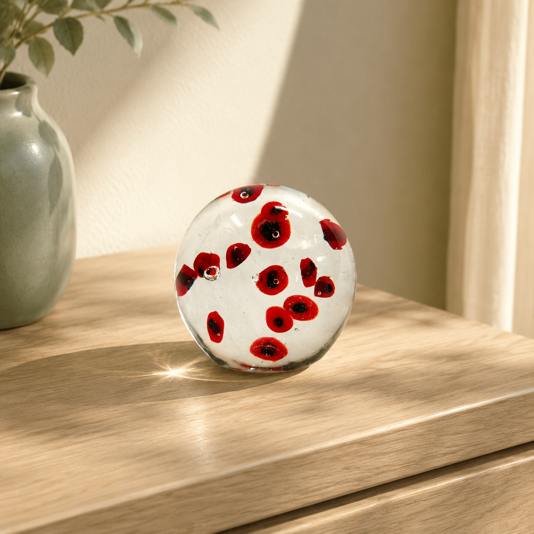 Luckybean Ball Paperweight lifestyle view