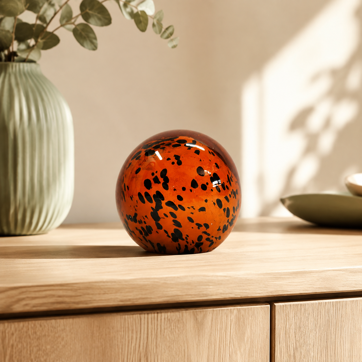 Pardosia Paperweight 9cm lifestyle view