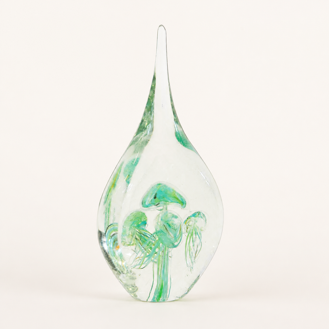 Paperweight jellyfish teardrop green 26cm catalogue