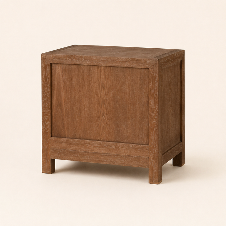 Redcliff Red Oak Pedestal — rear view