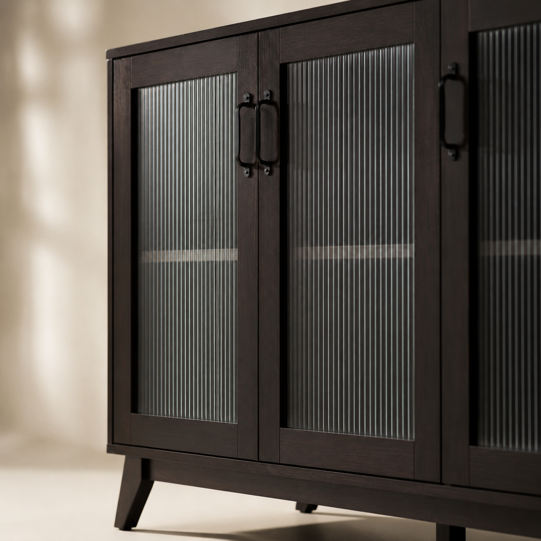 Rhode Island Server Reed Glass 1800L x 400D x 900H — craftsmanship detail