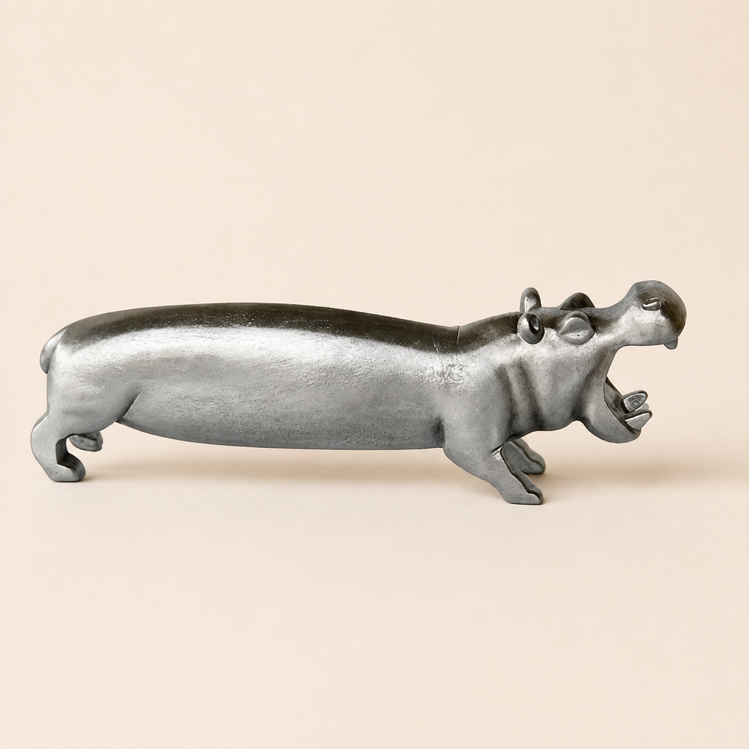 SILVER HIPPO 12X15CM catalogue view