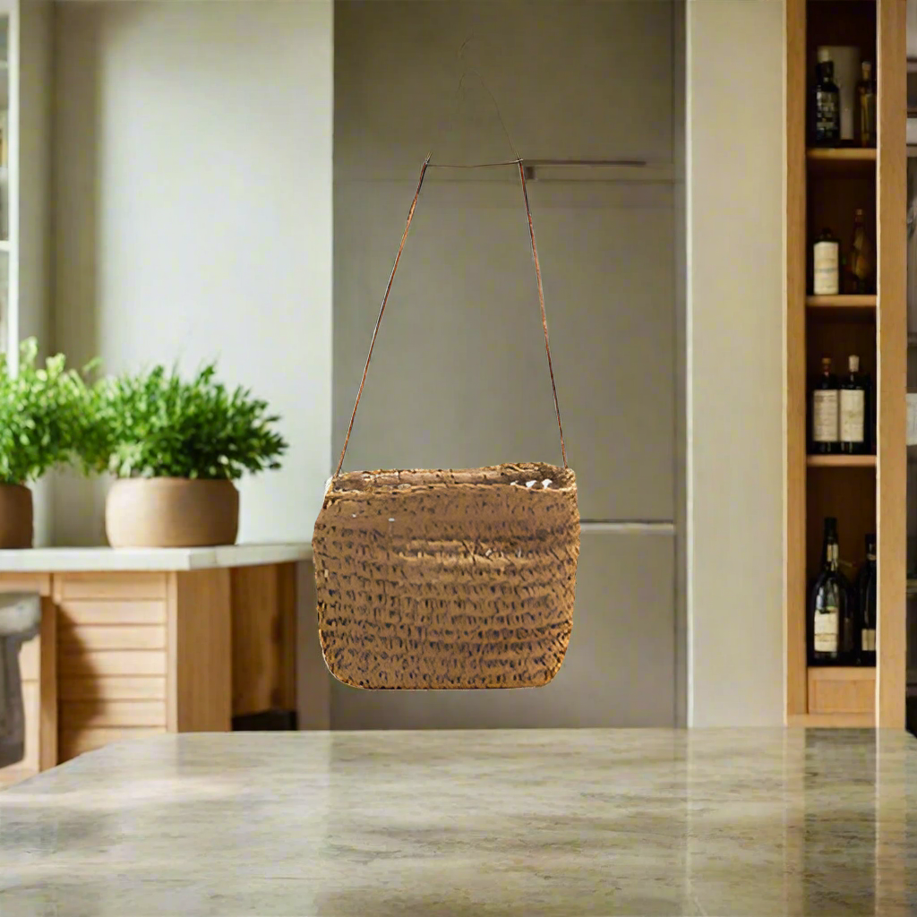 Introducing the Charming Osmo Basket from Unique Boys
Add a touch of elegance and whimsy to your home decor with this unique, crocheted Osmo Basket. Resembling a small, open summer handbag, this charming hanging basket is sure to captivate.