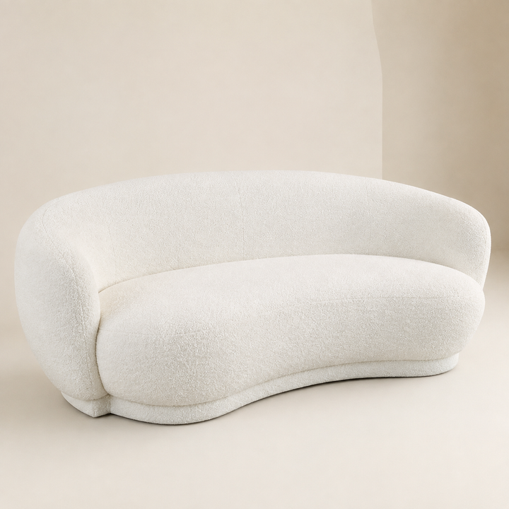 Wales Light Cream 2 Seater Couch 73X190X90cm - main product view