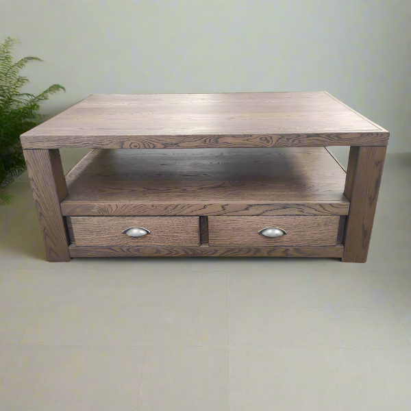 Classic Red Oak Coffee Table
