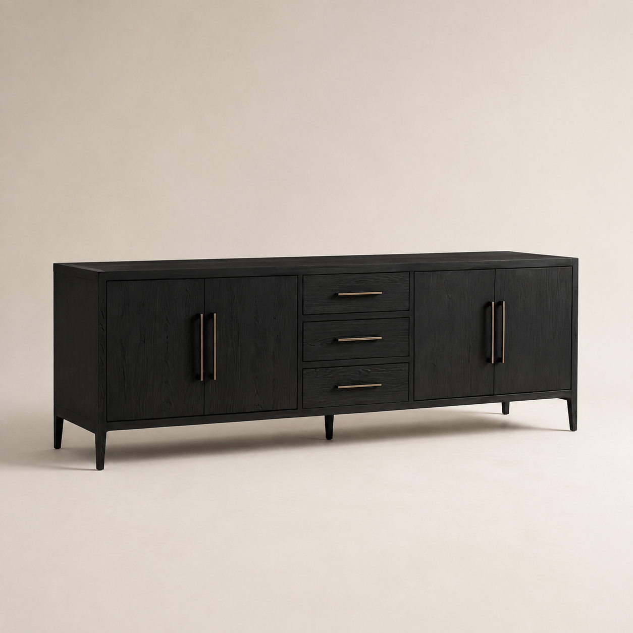 York Oak server — opposite three-quarter view