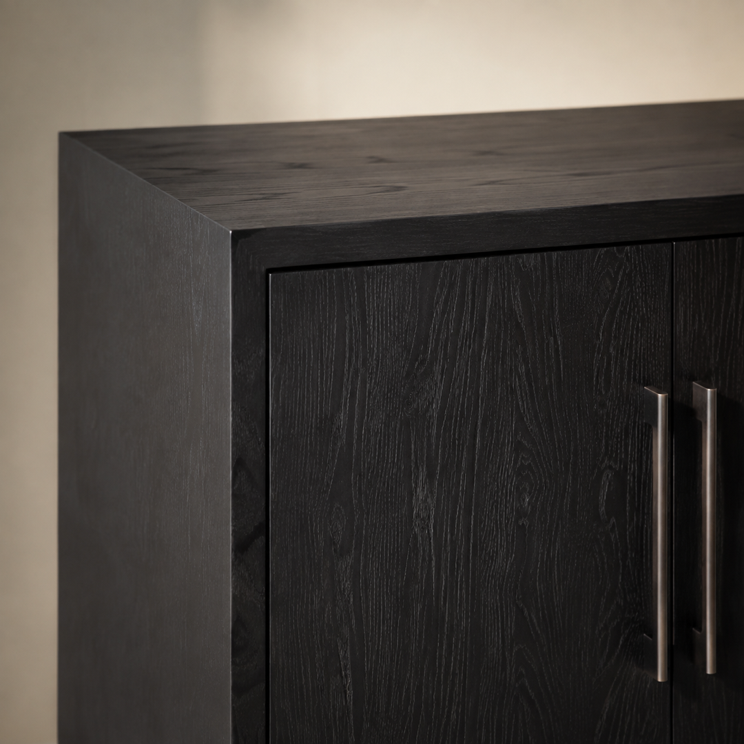 York Oak server — craftsmanship detail