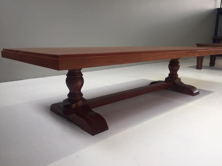 Teak Centre Turned Leg Table