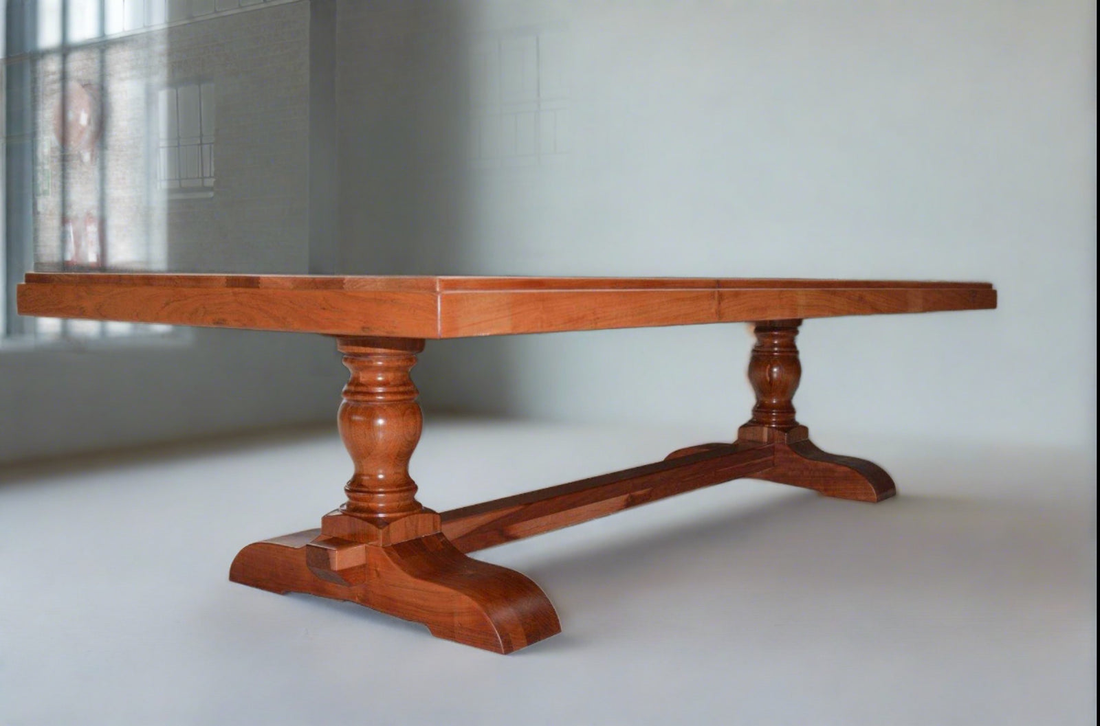 Teak Centre Turned Leg Table