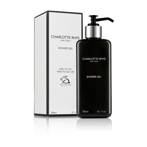 Charlotte Rhys bath and shower gel bottle