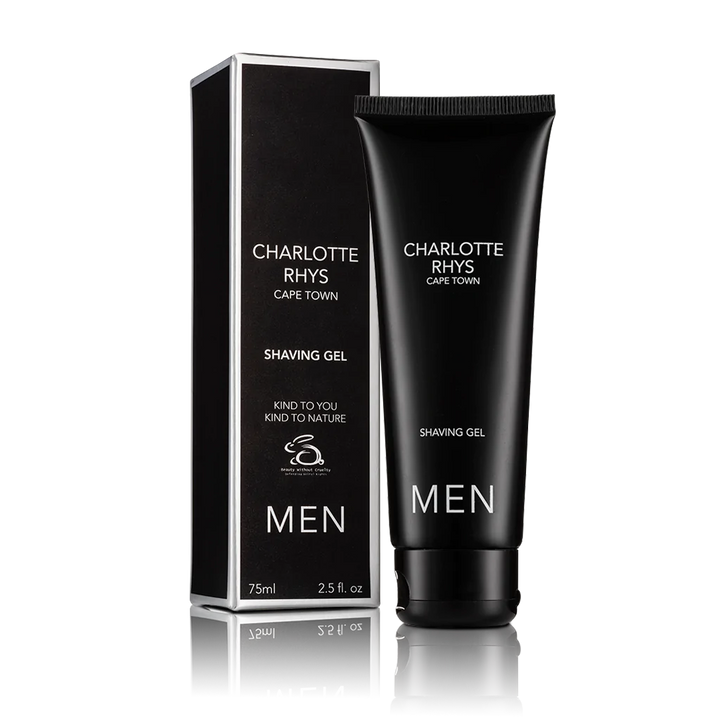 Charlotte Rhys shaving gel bottle
