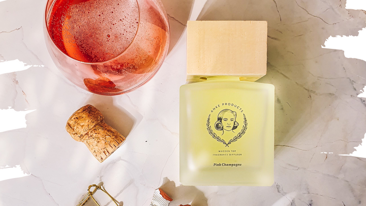 Anke Pink Champagne wooden top diffuser 160ml