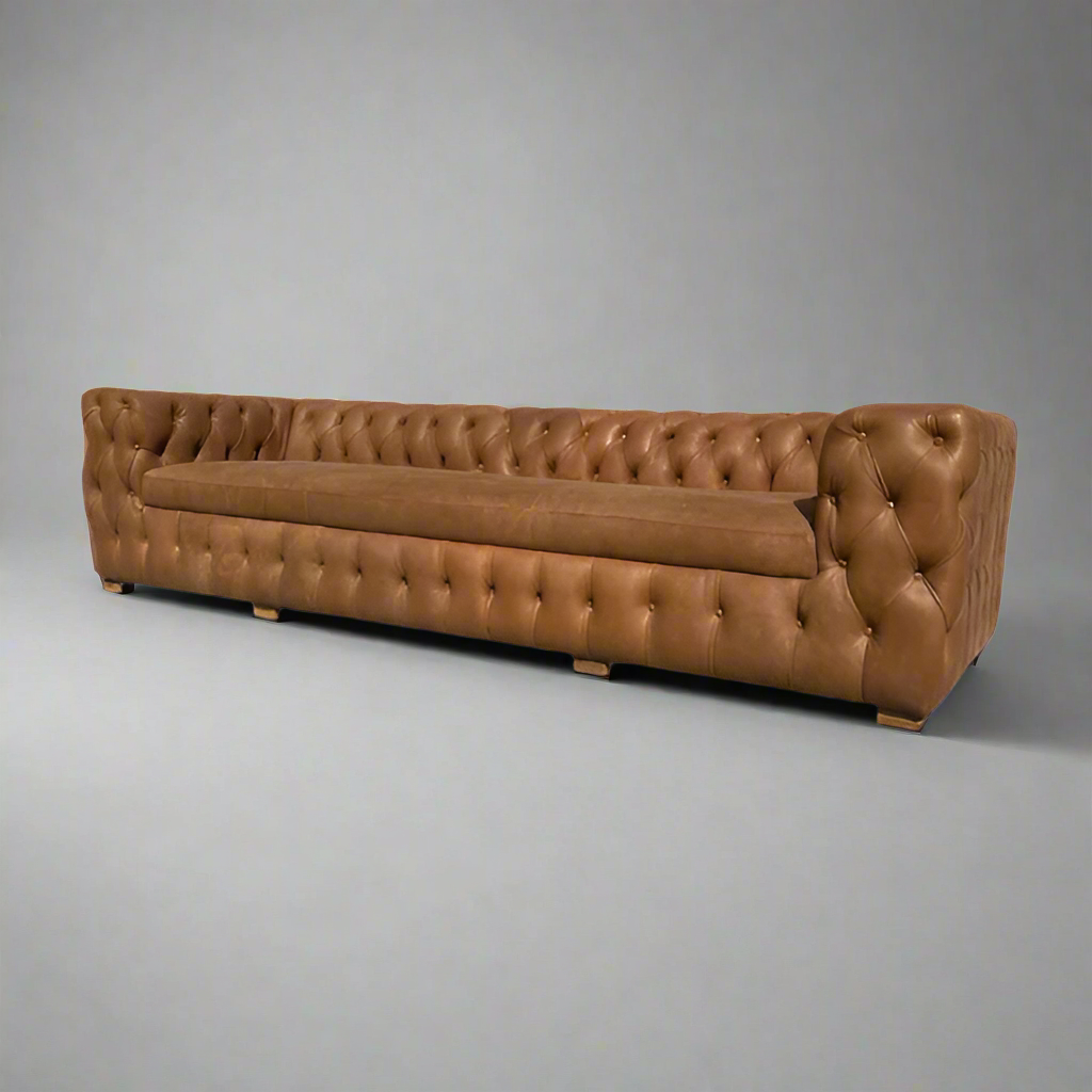 Alaska Fully Buttoned &nbsp;Couch
Elevate your living space with our stunning&nbsp; Alaska Couch, expertly crafted with full-grain leather and impeccable attention to detail Unique Boys