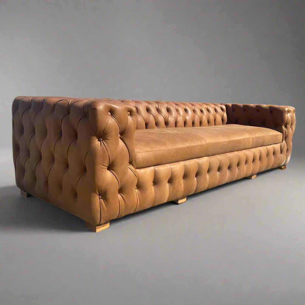 Alaska Fully Buttoned &nbsp;Couch
Elevate your living space with our stunning&nbsp; Alaska Couch, expertly crafted with full-grain leather and impeccable attention to detail Unique Boys