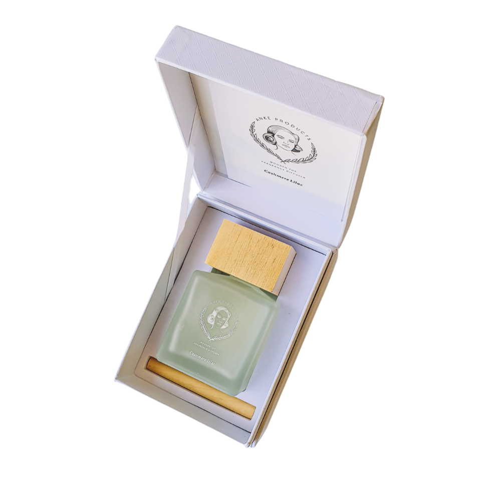 Anke Cashmere lilac wooden top diffuser 160ml - Unique Interiors