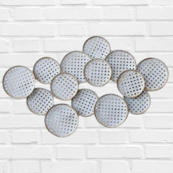 Metal Rattan White & Gold Wall Decor 53x87cm
Elevate your home decor with the Metal Rattan White & Gold Wall Decor, a stunning piece that combines elegance and texture. Measuring 53x87cm, this wall decor features a beautiful white and gold rattan design that adds a unique touch to any room. Expertly handcrafted with high-quality materials, it ensures durability and longevity. www.uniqueboys.co.za