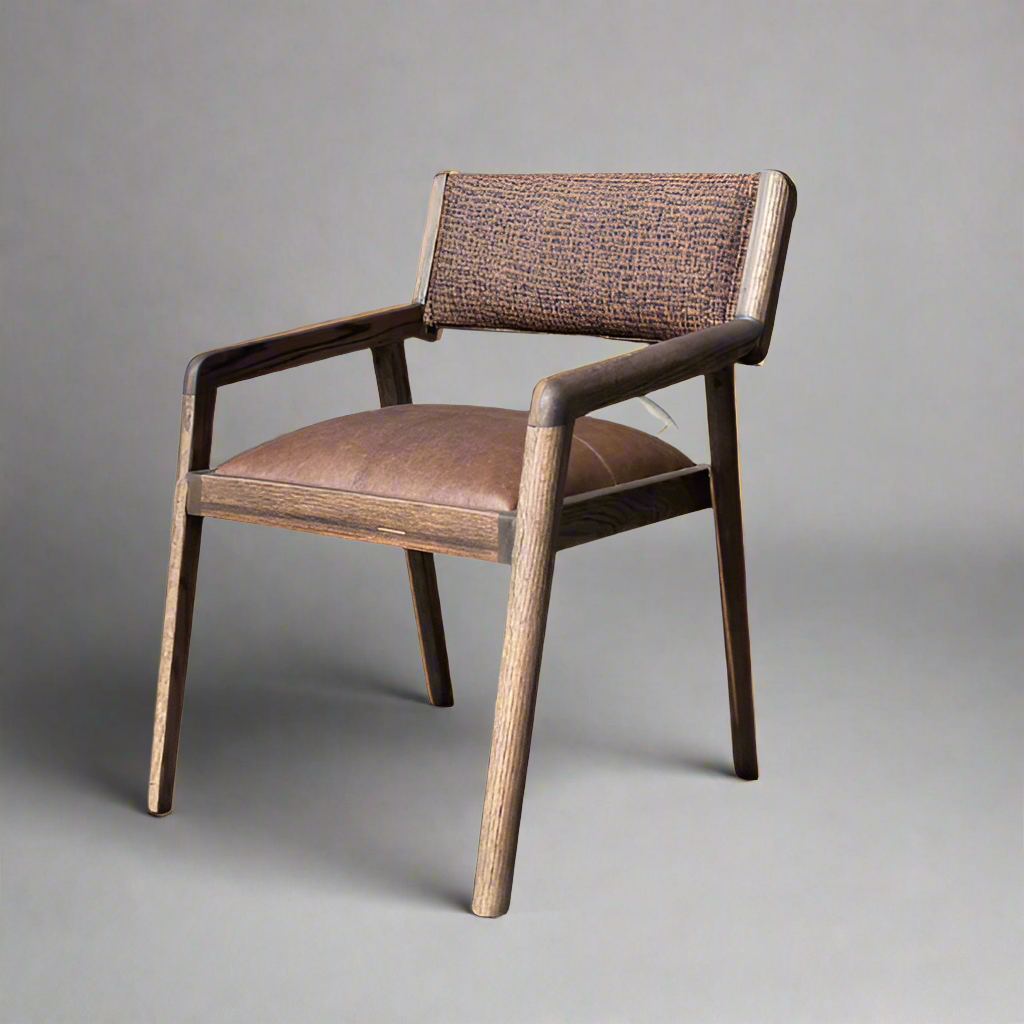 Red Oak Texan chair with leather and fabric
Red Oak Texan Chair: Luxurious Elegance and Customization
Elevate your home or office with the stunning Red Oak Texan chair, expertly crafted from solid Red Oak wood and featuring a comfortable, supportive design. With a wide range of leather and fabric options, you can tailor this chair to your unique style and preferences.