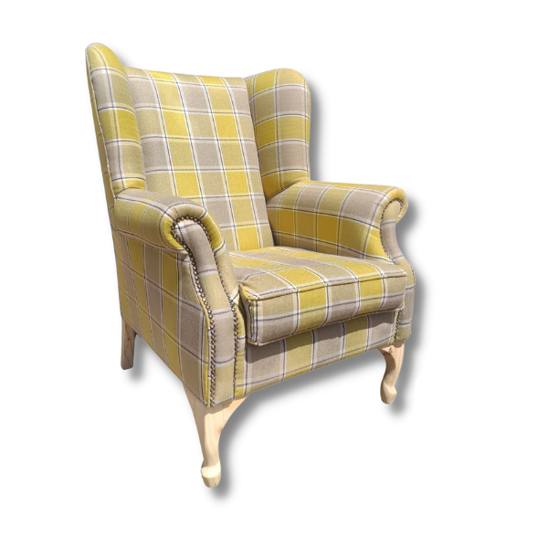 London Wingback Chair Yellow