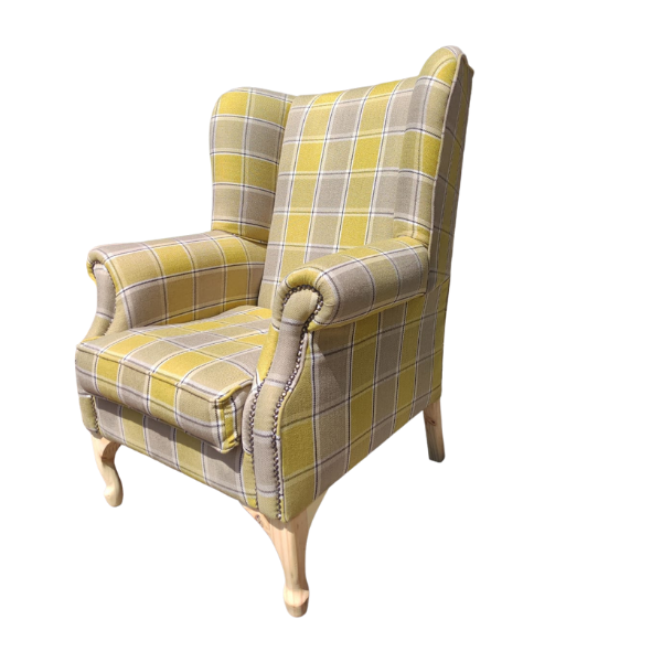 London Wingback Chair Yellow