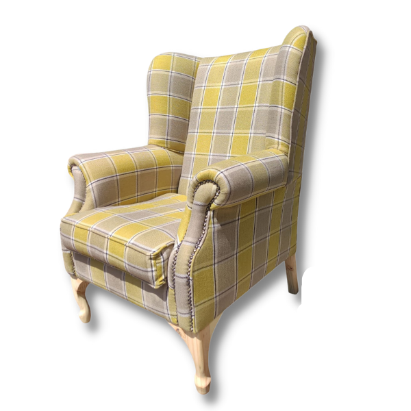 London Wingback Chair Yellow