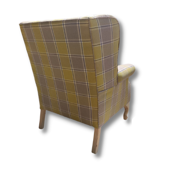 London Wingback Chair Yellow