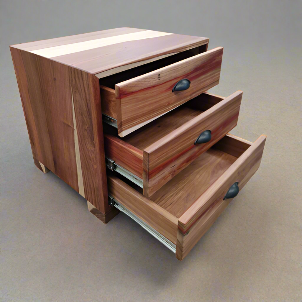 Customizable Kiaat Bedside Table by Unique Boys
Elevate your bedroom with a stunning Kiaat bedside table, custom-made to your specifications by Unique Boys.
Benefits of Customization
Personalization: Tailor the design, size, and features to fit your unique style and needs.
Quality: Unique Boys uses high-quality solid Kiaat wood, ensuring durability and longevity.