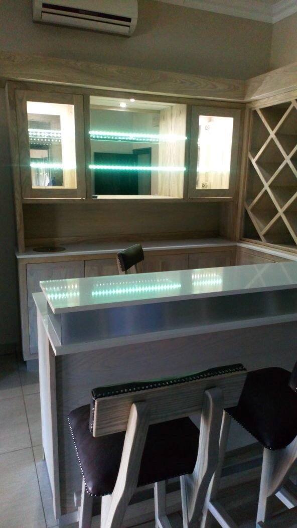 Custom made Oak Bar
