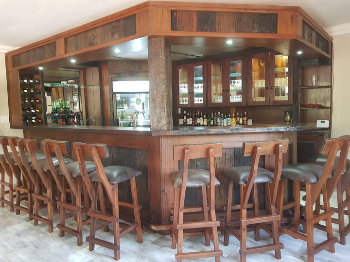 Custom made Rhodesian Teak bar