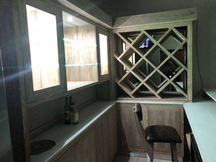 Custom made Oak Bar