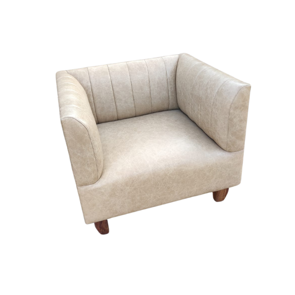 King John Occasional Chair with leather