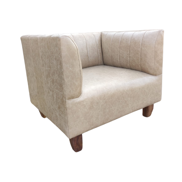 King John Occasional Chair with leather