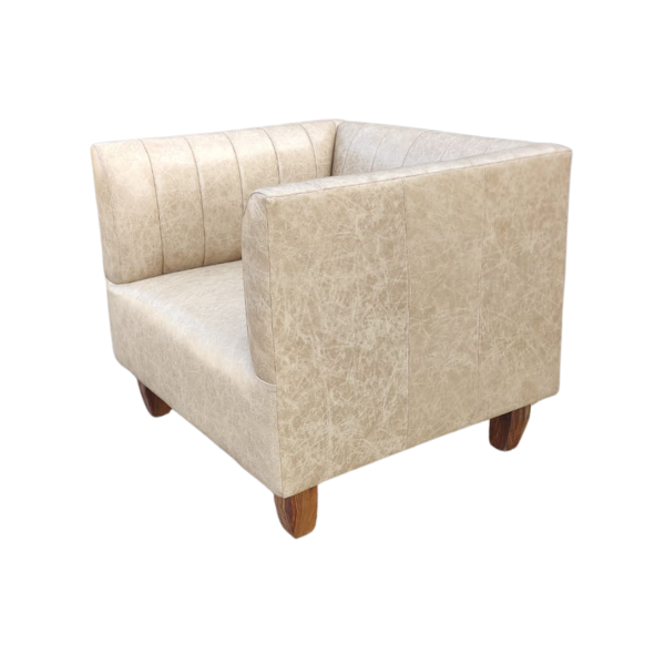 King John Occasional Chair with leather